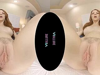 vrallure redhead’s solo dildo tricks captivate you