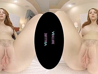 vrallure redhead’s solo dildo tricks captivate you