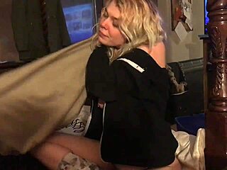 Blonde friend’s clumsy anal tryout session