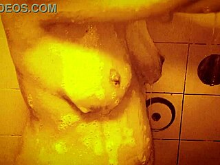 slow mo shower with milf’s wet curves