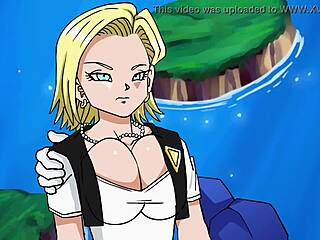 Android 18 rescued in hentai creampie animation