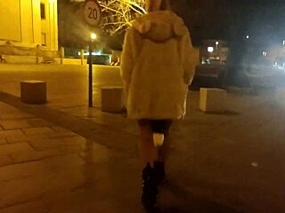 Ariela Rider Walks Public Street with Anal Plug Inserted
