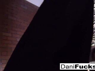 Dani Daniels trapped hard in a dog cage