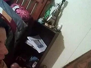 Mexican amateur's deepthroat session with big black cock