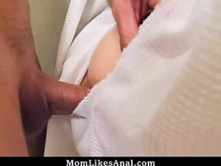 Stepson Peeks at Shower Moment