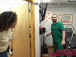 male doctor catches naked teen patient for exclusive exam