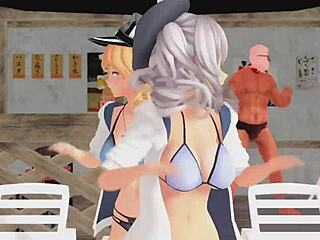 Love me if you can with prinz eugen and kashima