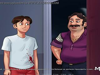 Teen cartoon babe kissed in weird setup