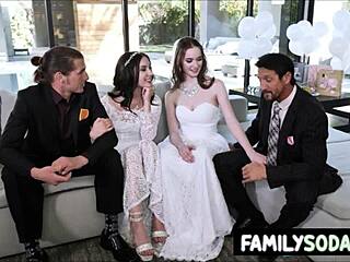 Pre-wedding orgy with stepdads