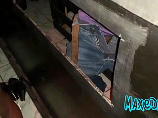What's my thrill filming glory hole action on red?