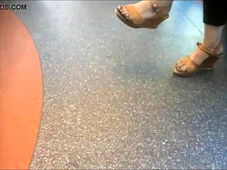 Ever teased by heels and mules in a daring foot display?
