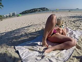 BEACH ESCAPADE CAUGHT PUBLICLY