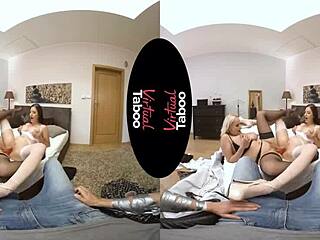 Blonde Milf's Teasing Handjob in Virtual Taboo