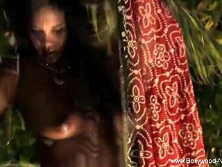 pretty indian girl dancing with alluring moves
