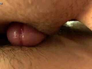 young amateur girl rides shaved pussy hard