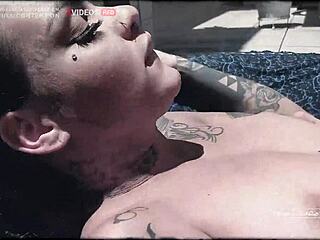 teasing latina evelyn buarque cums hard