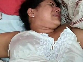 Wow! Indian Woman Taking Giant Cock Deep in Throat!