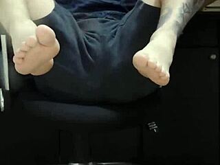 ever tried gay feet play in nylon?