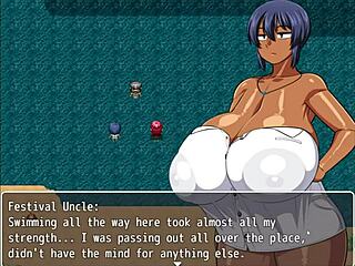 Tanned Natsuki Fucked In Hentai Game Ep 16