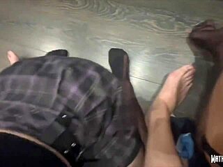 naughty students blow and fuck after class