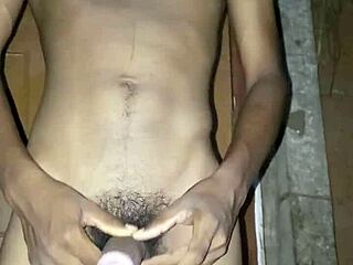 Indian 18-Year Boy Strokes Monster Cock Solo