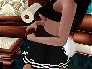 3d glamour model’s fierce display of allure