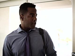 Black stepdad dares to fuck petite teen first
