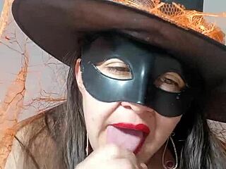halloween witch neighbor seduces with huge cameltoe videos