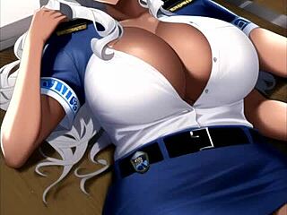police woman strips for me in compilation