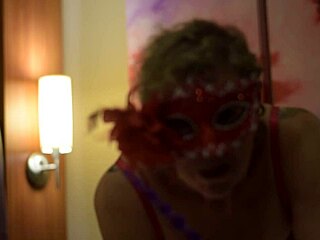 daring milf teases with fresh beads in close-up play