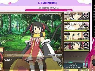 Vtuber Lewdneko Plays Evenicle Part 10 with Creampie Action
