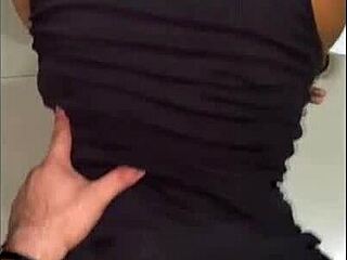 My mom’s friend flaunts thong to provoke hard fucking