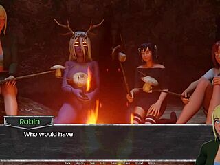 Anime Teen’s Petite Tease in Mist Game