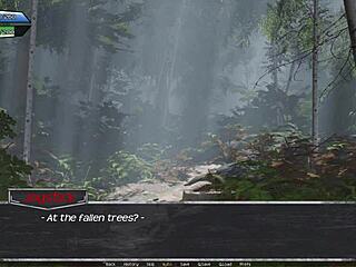 Anime Teen’s Petite Tease in Mist Game