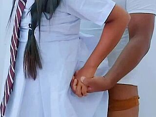 Teen Couple’s Steamy Sex In Tight Uniform