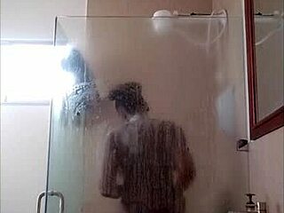 ebony queen's steamy shower play