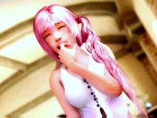 Beauty Pink Hair Student Hentai 3D Episode 01