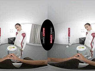 Latex Android Teases in VR Cowgirl Ride