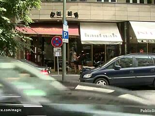 What’s behind this blonde bound in public?