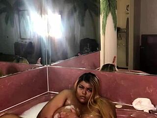 Zaharii Teases Herself in Steamy Hot Tub