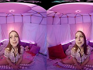 VRAllure’s Blonde Teases With Toys In Pillow Palace