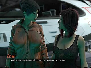 stranded in space 14 - curvy milf’s nip slip moment