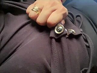 brazilian milf flashes pussy on bus trip