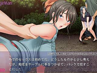 hiroto’s wife moans beyond the wall outdoors