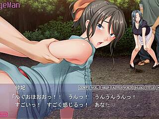 hiroto’s wife moans beyond the wall outdoors