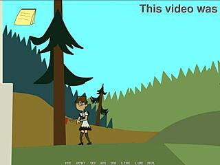 total drama harem - dominant footjob in wild 3d anime
