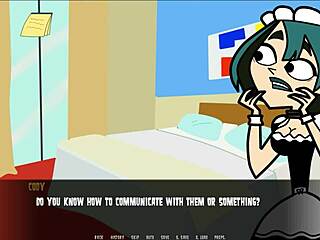 total drama harem - dominant footjob in wild 3d anime
