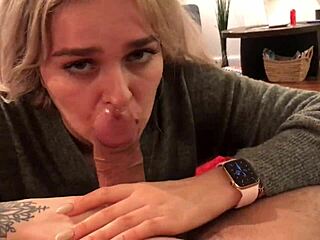 Deep Throat Play by Petite Blonde Teen