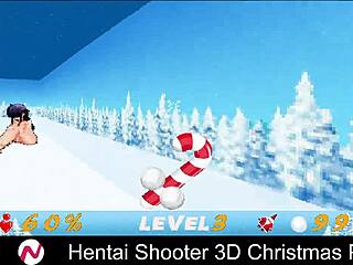 Hentai shooter 3d fucks at christmas party