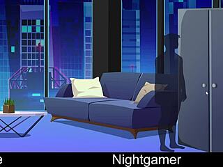 Nightgamer’s Cute Anime Girlfriend In Erotic Play